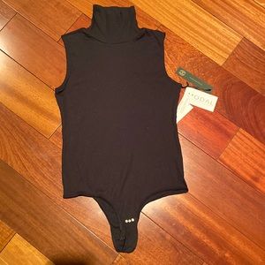 House of Harlow 1960 sleeveless turtleneck bodysuit - black - medium